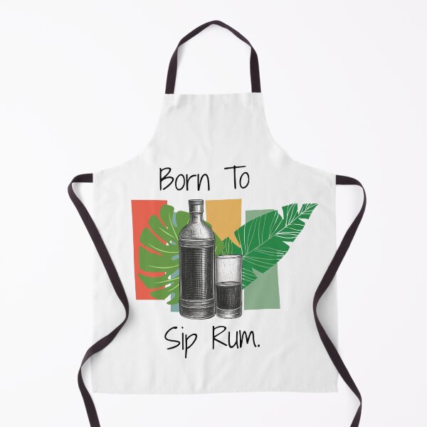 Item preview, Born to sip rum | Funny Rum Lover Tropical Cocktail Shirt designed and sold by luckyhue.