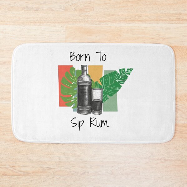 Item preview, Born to sip rum | Funny Rum Lover Tropical Cocktail Shirt designed and sold by luckyhue.