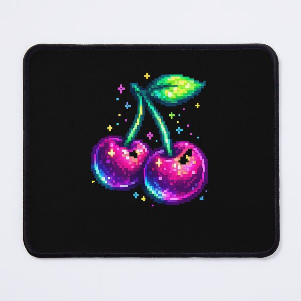 Item preview, Neon Pixel Cherries Retro 8-Bit Gaming Fruit Design designed and sold by NucciCollective.