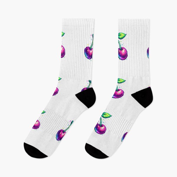 Item preview, Neon Pixel Cherries Retro 8-Bit Gaming Fruit Design designed and sold by NucciCollective.