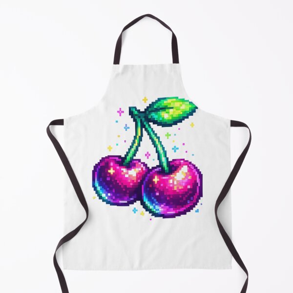 Item preview, Neon Pixel Cherries Retro 8-Bit Gaming Fruit Design designed and sold by NucciCollective.