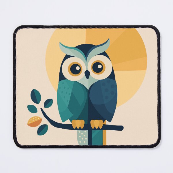 Item preview, Sunrise Owl | Modern Geometric Owl Art designed and sold by Lucy Cooper.