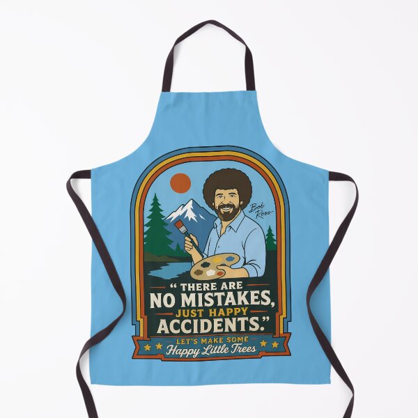 Item preview, Bob Ross No Mistakes Just Happy Accidents Happy Little Trees Vintage Retro Art designed and sold by karamram.