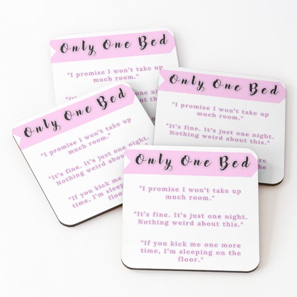 Item preview, "Only One Bed" trope | Bookish Pack designed and sold by Nyxander's Bookish Catalogue.