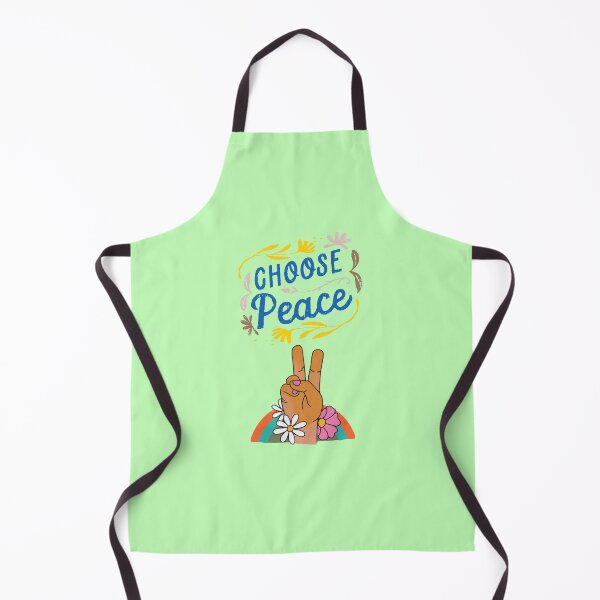 Item preview, Choose Peace Hand Sign Floral Typography and Rainbow designed and sold by NikBrin Prevail .