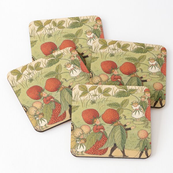 Item preview, Strawberry Family Art Nouveau Nursery Print for Children designed and sold by RickE.