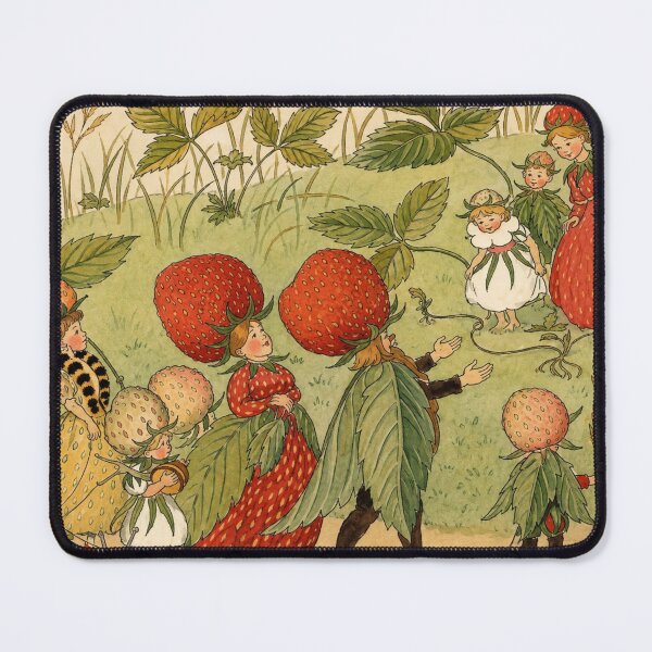 Item preview, Strawberry Family Art Nouveau Nursery Print for Children designed and sold by RickE.