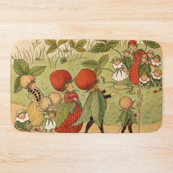 Item preview, Strawberry Family Art Nouveau Nursery Print for Children designed and sold by RickE.