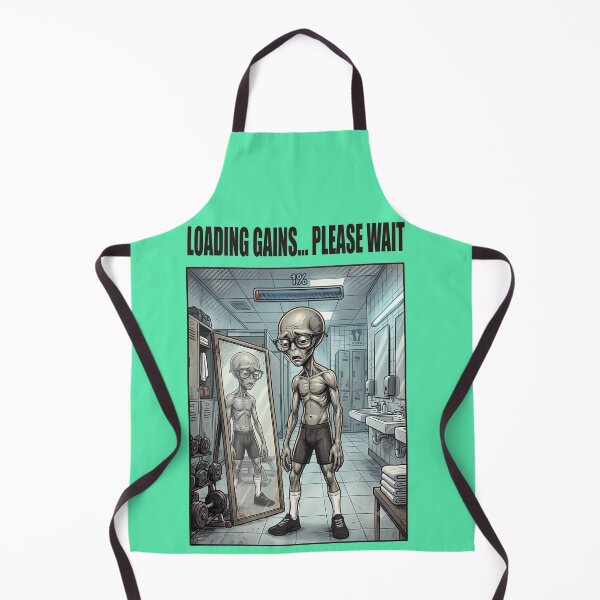 Item preview, "Loading Gains...Please Wait" – Alien Fitness Club designed and sold by NexxaStoree.
