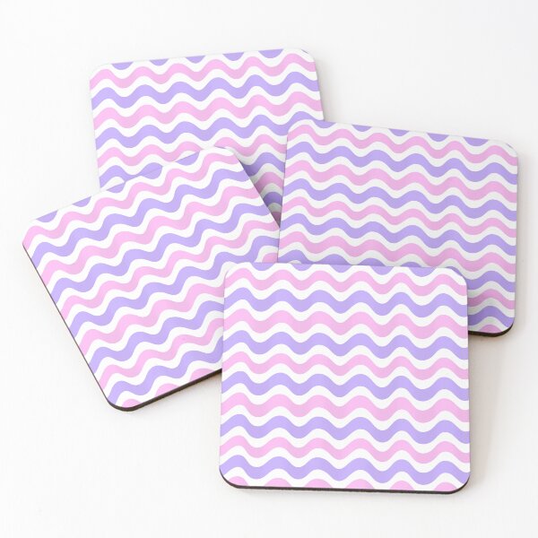 Item preview, 3D wave pattern- Pink and purple shade designed and sold by Pattern Petals.