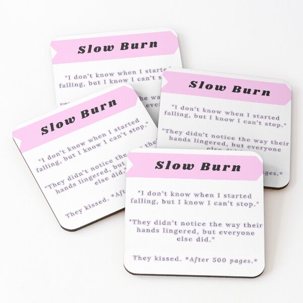 Item preview, "Slow Burn" trope | Bookish Pack designed and sold by Nyxander's Bookish Catalogue.