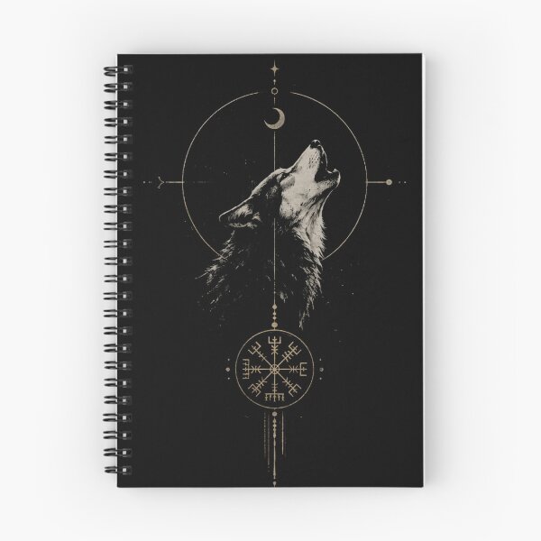 Item preview, Howling Wolf Under the Moon – Nordic Wilderness Art designed and sold by naturalsurvival.