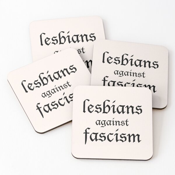 Item preview, lesbians against fascism designed and sold by FreakShop UK.