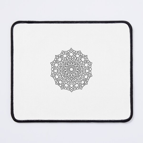 Item preview, Persian Celestial Star | Premium Islamic Geometric Pattern | Black and White Vector designed and sold by DesertInkArt.