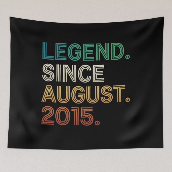 Item preview, 11 Years Old Legend Since August 2015 11th Birthday T-Shirt | Awesome Birthday Party Graphic Gift designed and sold by Trendably.