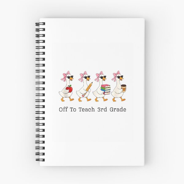 Item preview, Off To Teach 3rd Grade Funny Goose Teacher Back To School Design designed and sold by Rahamkshop.