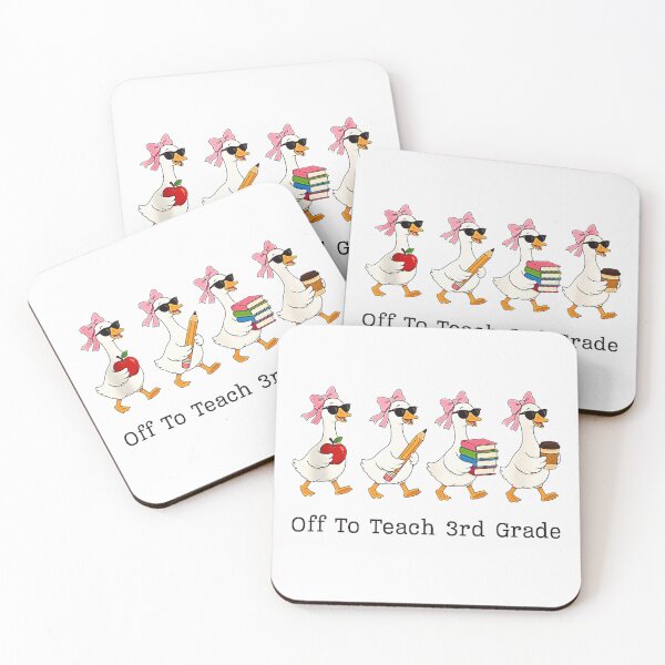Item preview, Off To Teach 3rd Grade Funny Goose Teacher Back To School Design designed and sold by Rahamkshop.
