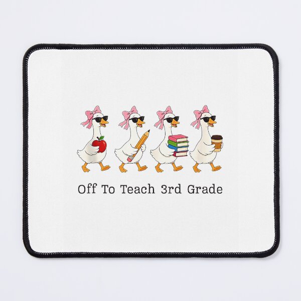 Item preview, Off To Teach 3rd Grade Funny Goose Teacher Back To School Design designed and sold by Rahamkshop.