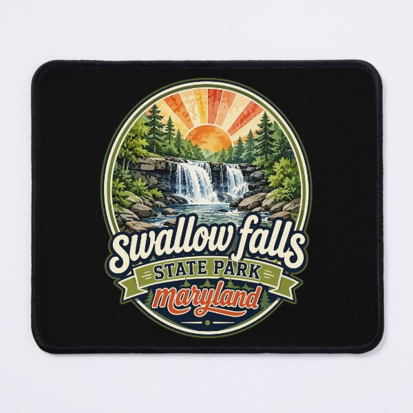 Item preview, Swallow Falls State Park Watercolor Maryland designed and sold by TomFrontierArt.