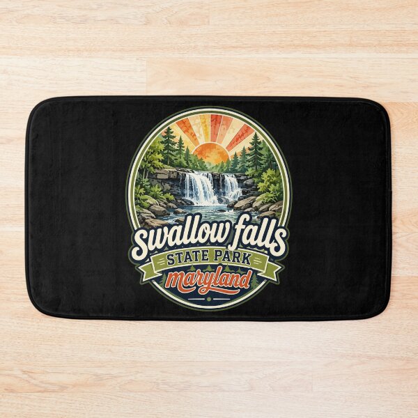 Item preview, Swallow Falls State Park Watercolor Maryland designed and sold by TomFrontierArt.