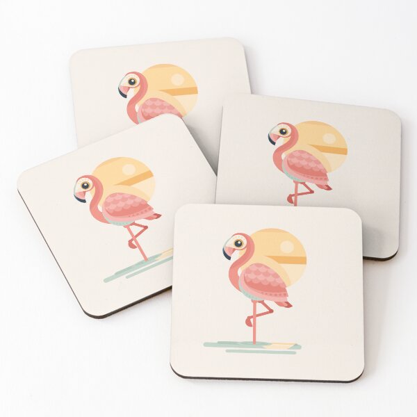 Item preview, Sunrise Flamingo | Modern Geometric Bird Illustration designed and sold by Lucy Cooper.