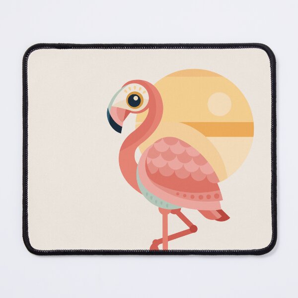 Item preview, Sunrise Flamingo | Modern Geometric Bird Illustration designed and sold by Lucy Cooper.
