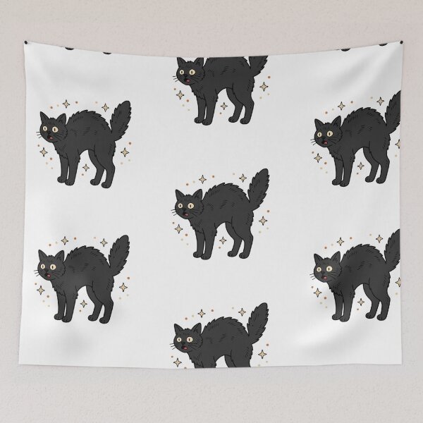 Item preview, Spooky Black Cat designed and sold by LuloCreative.