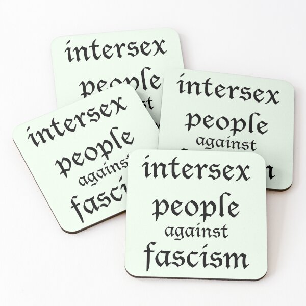 Item preview, intersex people against fascism designed and sold by FreakShop UK.
