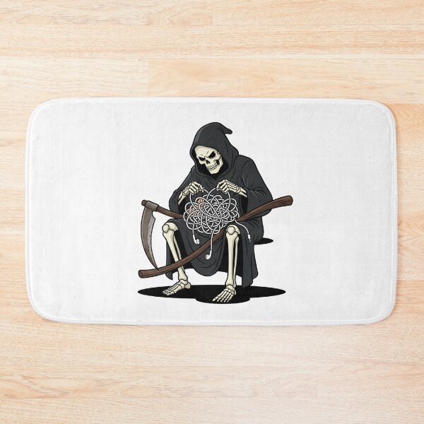Item preview, Grim Reaper Untangling Tangled Earbuds Cable designed and sold by Rare By Hero.