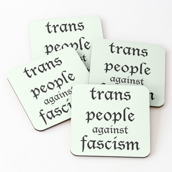 Item preview, trans people against fascism designed and sold by FreakShop UK.