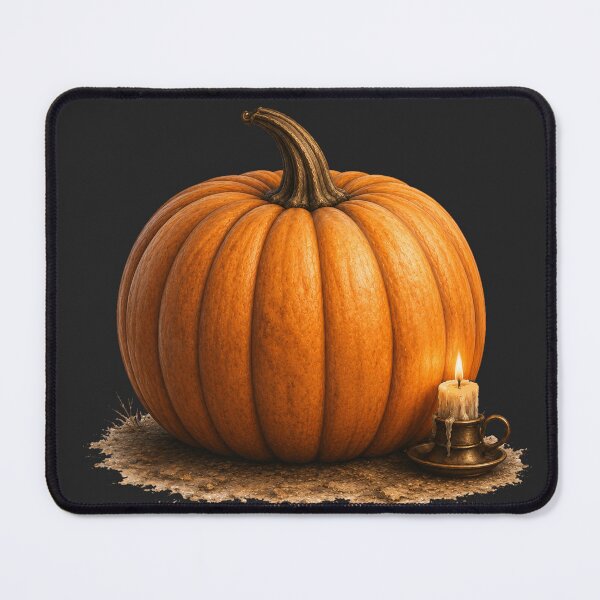 Item preview, Vintage Pumpkin Candle T-Shirt | Cozy Halloween Autumn Gift designed and sold by Golden Ember Studio.