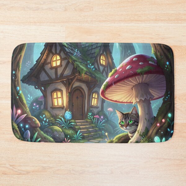 Item preview, Enchanted Forest Cottage and it's Watch-cat designed and sold by Fanta-sticky.