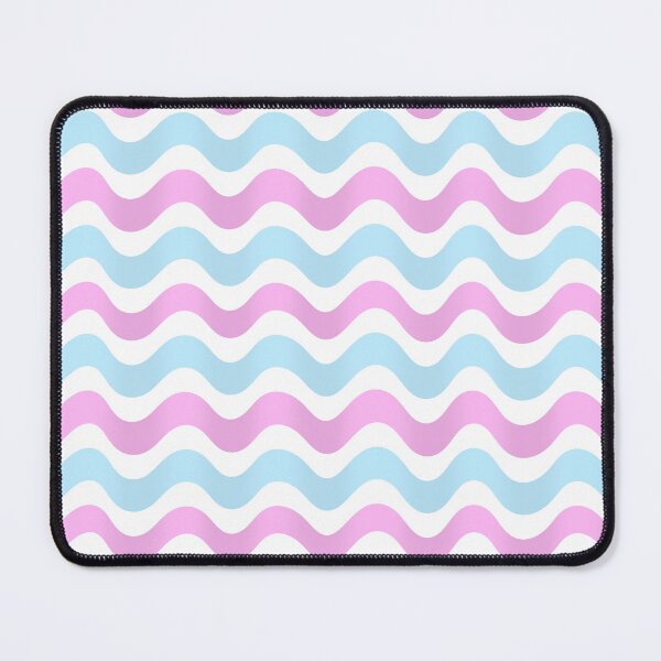 Item preview, 3D Abstract wave pattern- Blue and pink shade designed and sold by Pattern Petals.