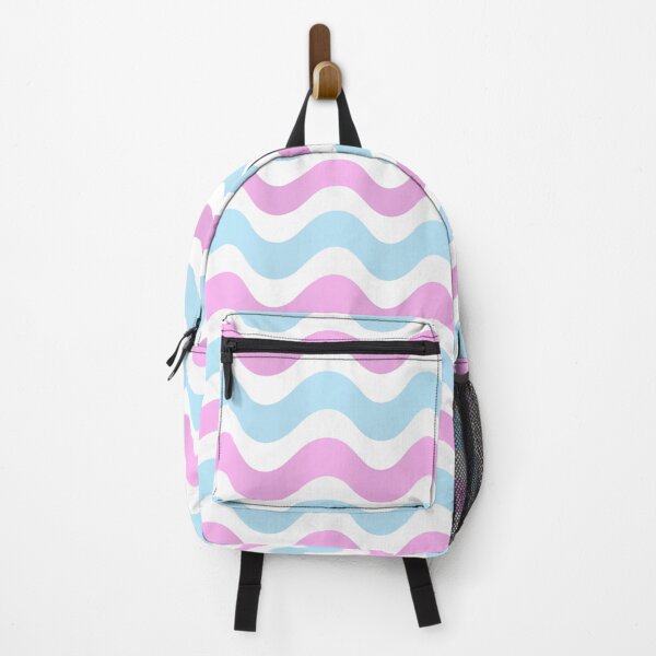 Item preview, 3D Abstract wave pattern- Blue and pink shade designed and sold by Pattern Petals.