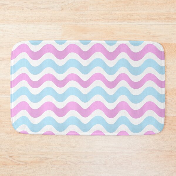 Item preview, 3D Abstract wave pattern- Blue and pink shade designed and sold by Pattern Petals.
