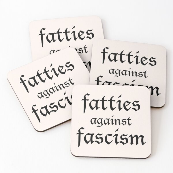 Item preview, fatties against fascism designed and sold by FreakShop UK.