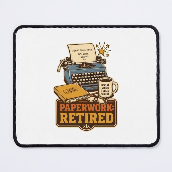Item preview, Retired Social Worker Vintage Retirement Humor Design designed and sold by AMICO77.
