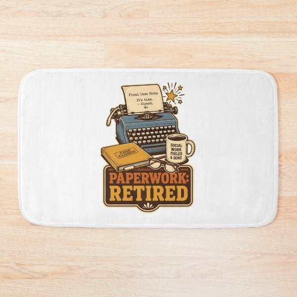 Item preview, Retired Social Worker Vintage Retirement Humor Design designed and sold by AMICO77.