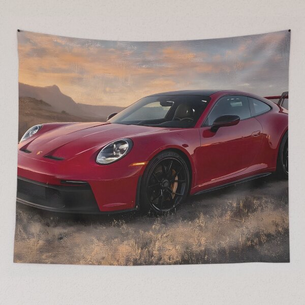 Item preview, Porsche 911 GT3 Artistic Sports Car Print designed and sold by AutoPopStudio.
