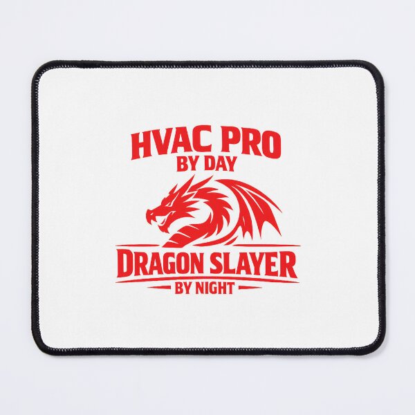 Item preview, HVAC Pro By Day, Dragon Slayer By Night - Bold Tech Humor Design designed and sold by FrozenHeat97.