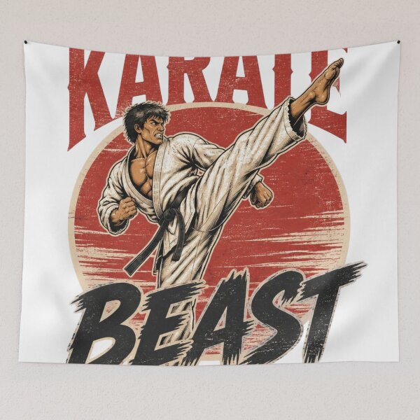 Item preview, Karate Beast Vintage Martial Arts designed and sold by Martial-Art-23.
