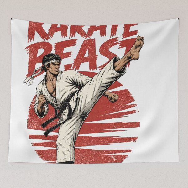 Item preview, Karate Beast Vintage Martial Arts designed and sold by Martial-Art-23.