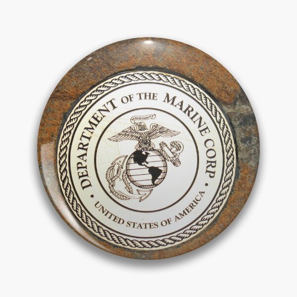 Item preview, Marine Corps Emblem on Stone designed and sold by Cynthia48.