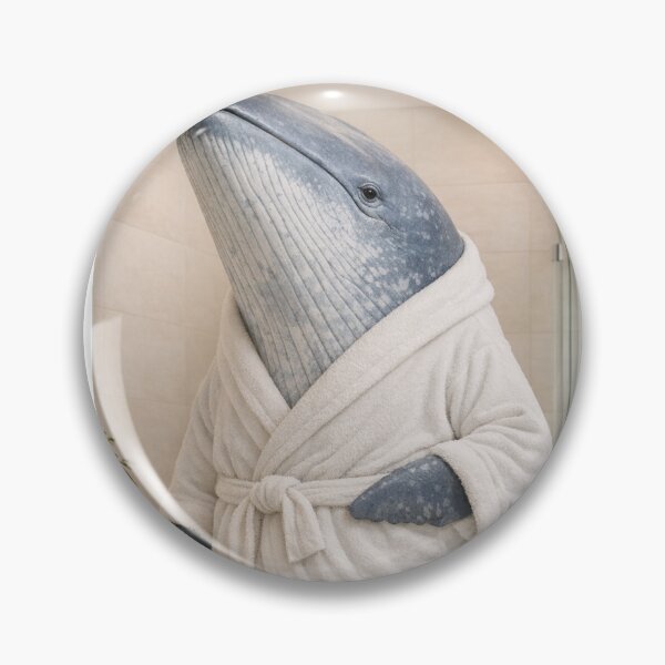 Item preview, Snug Bathrobe Blue Whale designed and sold by Sillytoe.