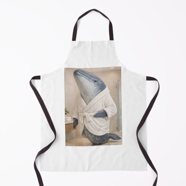 Item preview, Snug Bathrobe Blue Whale designed and sold by Sillytoe.