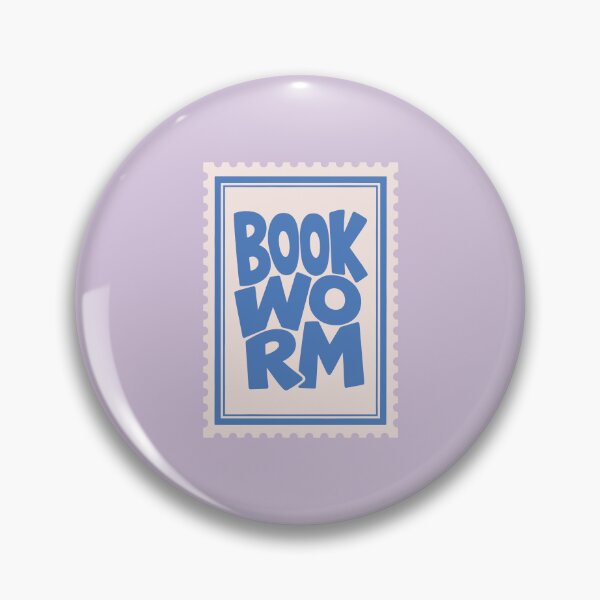 Item preview, Book Wormr: Retro Stamp Bookish Decor designed and sold by oneofthesedayys.