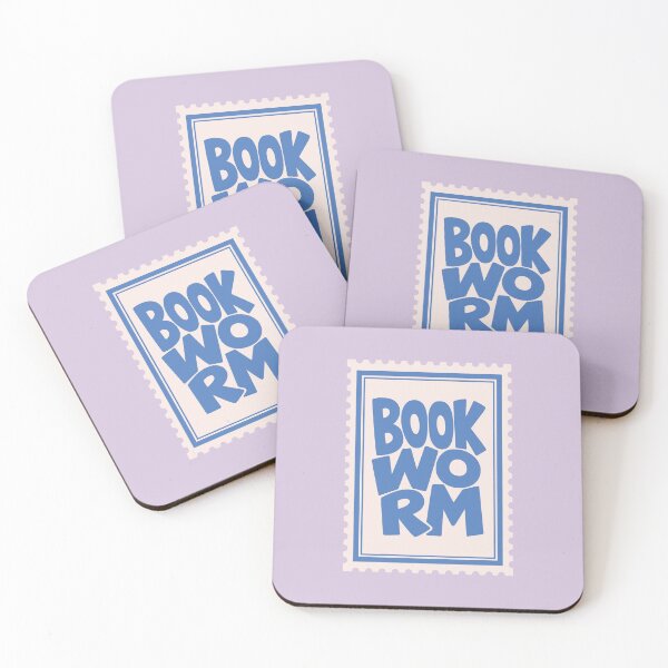 Item preview, Book Wormr: Retro Stamp Bookish Decor designed and sold by oneofthesedayys.