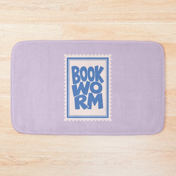 Item preview, Book Wormr: Retro Stamp Bookish Decor designed and sold by oneofthesedayys.