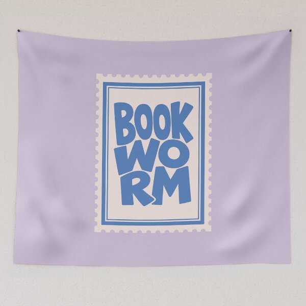 Item preview, Book Wormr: Retro Stamp Bookish Decor designed and sold by oneofthesedayys.