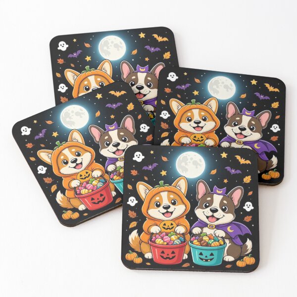 Item preview, Cute Corgi & French Bulldog Trick or Treat Halloween designed and sold by WordWearTees.